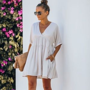 VICI Giddy Pocketed Babydoll Dress